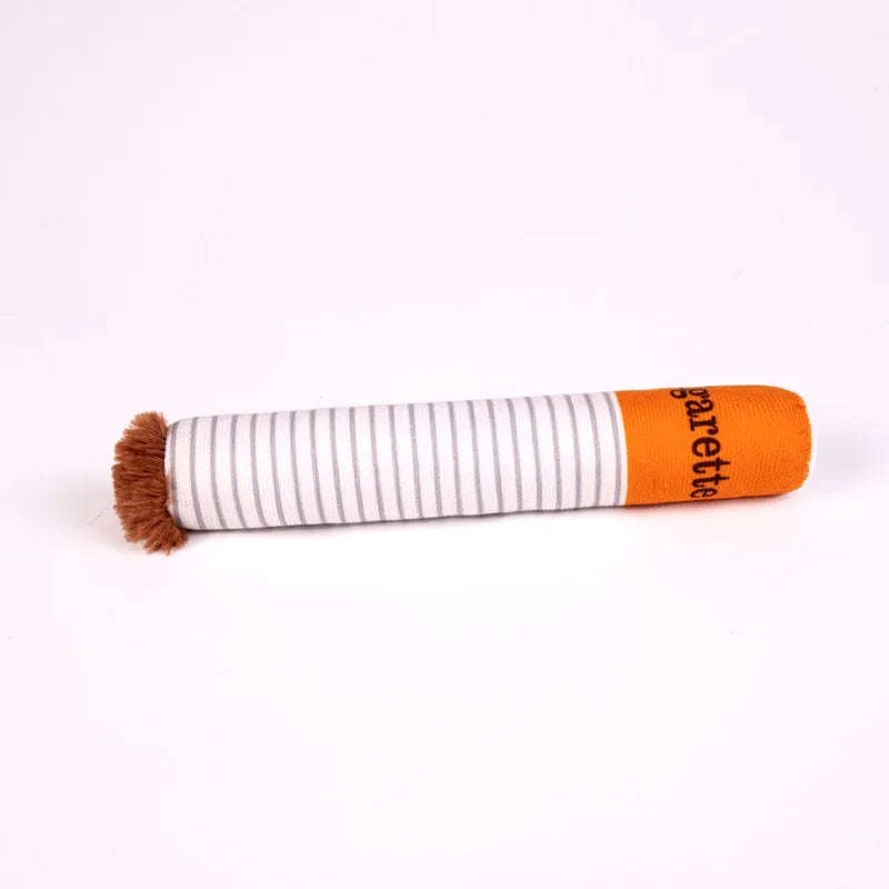 Simulated Cigarette Dog Toys Plush Dog Chew Toys Funny Interactive Sound Puppy Toy Creative Dog Squeak Toys Pet Products