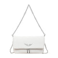 Fashionable Retro Ladies Chain-Shoulder Square Bag Luxury Textured Crossbody Shoulder Bag Women Handbags and Purses Underarm Bag