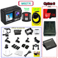 5K 4K60FPS Action Camera 50MP 2" Touch Dual Screen 5X Zoom Wi-Fi EIS 170° DVR Webcam Wireless Mic 30M Waterproof Sport Camera