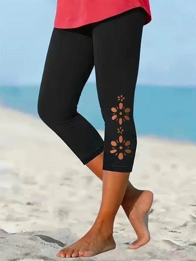 389 Women's Capri Leggings, Hollow - Out Tights | SAMAG