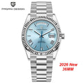 2026 New DD36 Men's Watches PAGANI DESIGN Luxury Automatic Mechanical Watch Men AR Sapphire Glass Business Blue Wristwatch Men ST16 Movt Clock Local Delivery