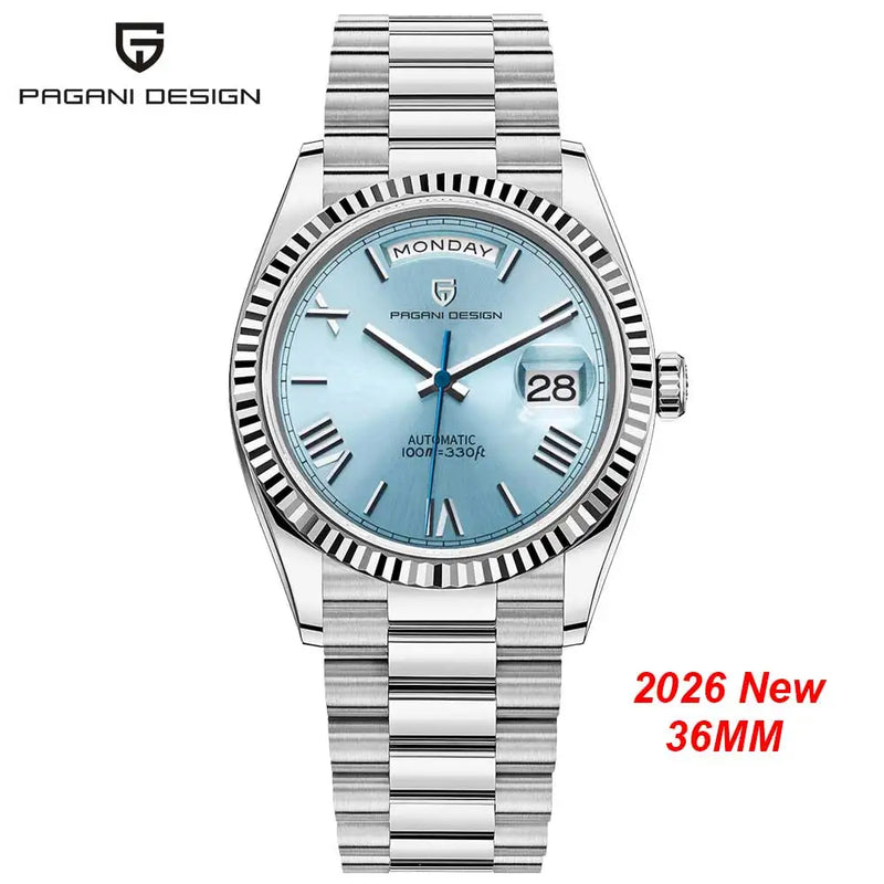 New DD36 Men's Watches PAGANI DESIGN Luxury Gold Automatic Watch Men AR Sapphire Glass Mechanical Wristwatch Men 10Bar ST16 Movt