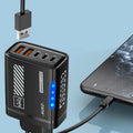 240W 5 in 1 GaN Desktop Charger Fast Charging Adapter 10A USB To TypeC Cable 3PD 2 USB Charger For IPhone Samsung Laptop