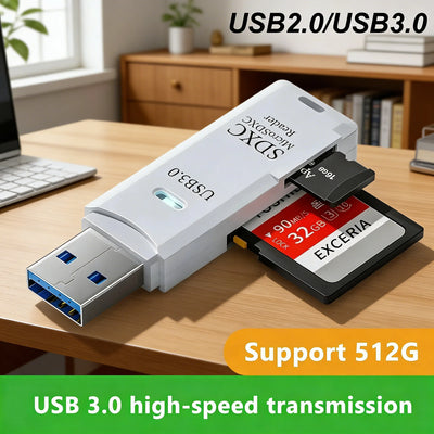 SD TF Card Memory Reader USB 3.0 2.0 High Speed Smart | SAMAG