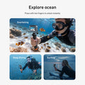 TELESIN Waterproof Case For DJI OSMO Action 6 Underwater 60M Diving Housing Cover With Dive Filter For DJI Action 6
