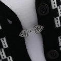 1 Pair Vintage Sweater Swirl Clip Cape Cloak Clips for Dress Retro Cardigan Clip Shawl Clasp Shirt Button Clip for Girl Women