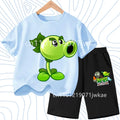 Children's Plants Vs. Zombies Short - Sleeved T - Shirt Set - View 3 | SAMAG