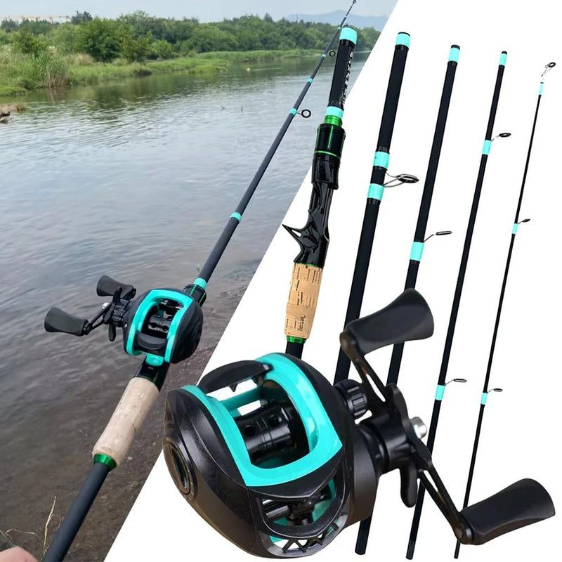 Lure Fishing Rod Combo 1.8/2.1m Carbon Spin/Cast Travel - View 5 | SAMAG