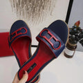 CH 2025 Summer New Women's Leisure Sandals Women's Slippers Simple Solid Colour Design Daily Style Fashion Women's Slippers