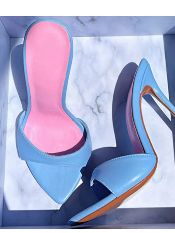 2026Summer New Pointed Thin High-heeled Women's Sandals, Sexy and Comfortable Party Fashionable High-heeled Slippers