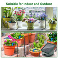 Solar Drip Irrigaton System,  Automatic Watering System with 300 Watering Programmes, Garden Watering Kit with 10M Hose&10 Drip Tips etc, Suitable for Vegetables/Potted Plants/Fruit Trees