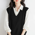 Sweater Vest Spring Autumn Warm Fashin Korean Soft Loose - View 12 | SAMAG