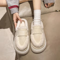Winter Fluffy Women's Slippers Home Fuzzy Fur Luxury Designer Woman Shoes Indoor Flat Plush Elegant Fashion Footwear Soft Sole