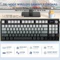ATTACK SHARK K86 RGB 75% Wireless Gasket Mechanical Keyboard,3-Mode Bluetooth5.0/2.4G/USB-C Hot Swappable Gaming Keyboard
