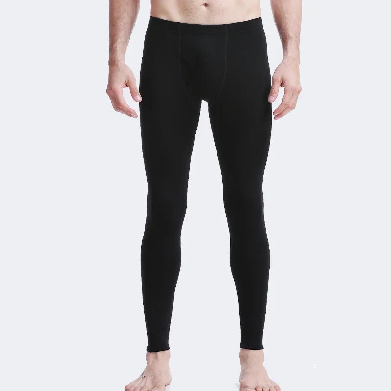 Men's single-piece long johns, youth autumn and winter slim-fitting leggings, cotton thread pants, thermal pants, thin leggings
