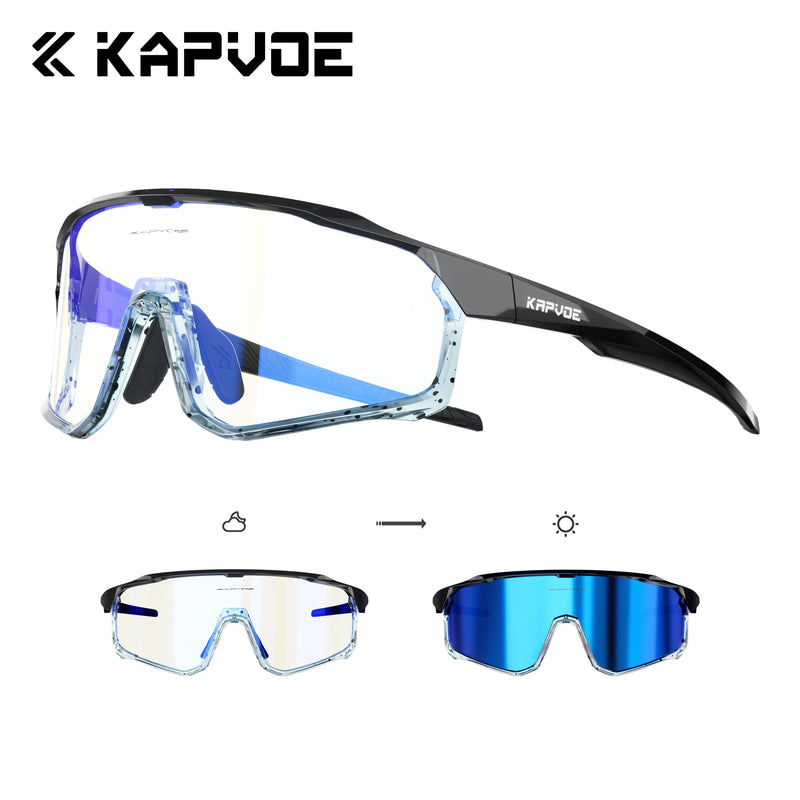 Kapvoe Photochromic Cycling Sunglasses for Men Glasses - View 27 | SAMAG
