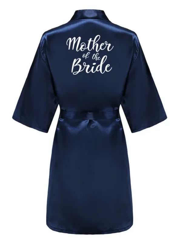 Satin Silk Robes Plus Size Wedding Bathrobe Bride | SAMAG