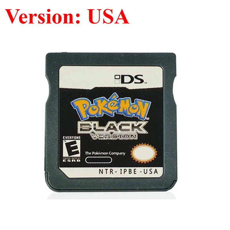 USA Pokemon NDS Game Card 3DS 2DS DS Card SoulSilver HeartGold Platinum Game Card Game Card BLACK Collecting Hobbies Gifts