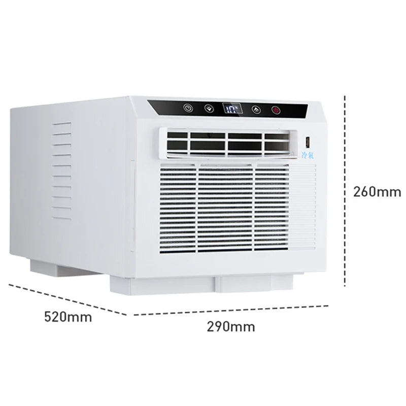 Mini Portable Mobile Cooling Air Conditioner USB Fast Charging Free Installation Remote Control Timing For Home Office Outdoor