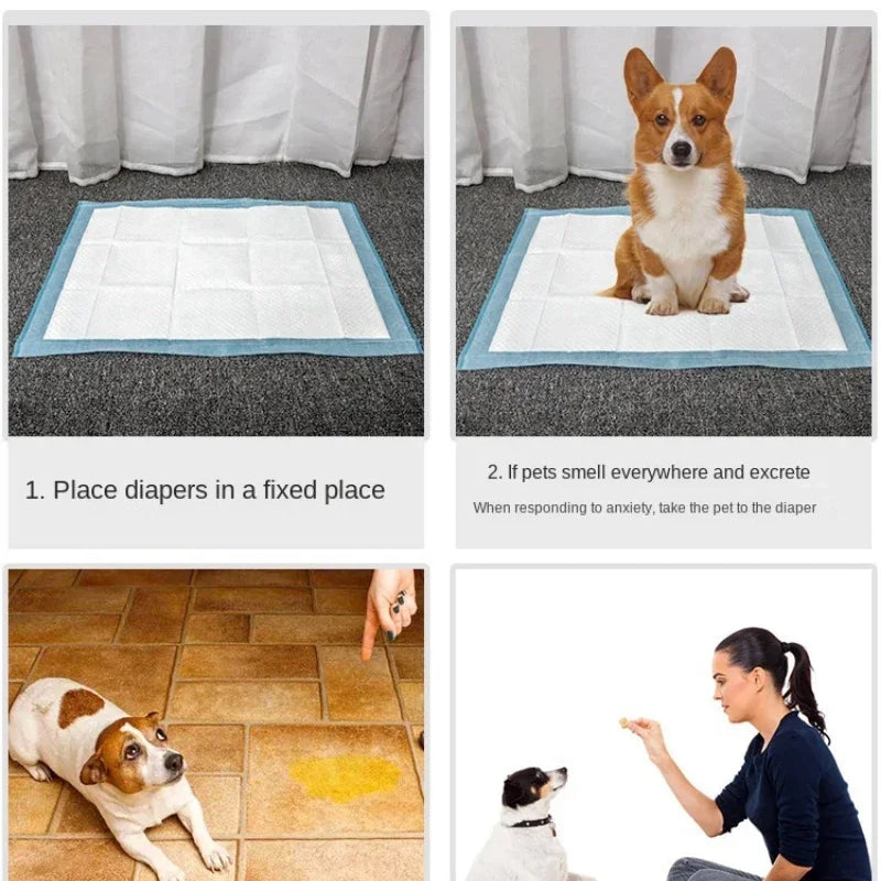 Super Absorbent Pet Diaper Dog Training Pee Pads Disposable Healthy Nappy Mat For Cats Dog Quick-dry