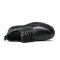 2025 New British-style Black Casual Leather Shoes for Men's Business Formal Wear Large-sized Work Shoes Trendy Size 48