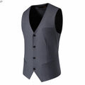 Mens Suit Vest Smart Casual Sleeveless Vest Single Breasted Solid Color Business Wedding Formal Suit Vests Spring Summer Autumn