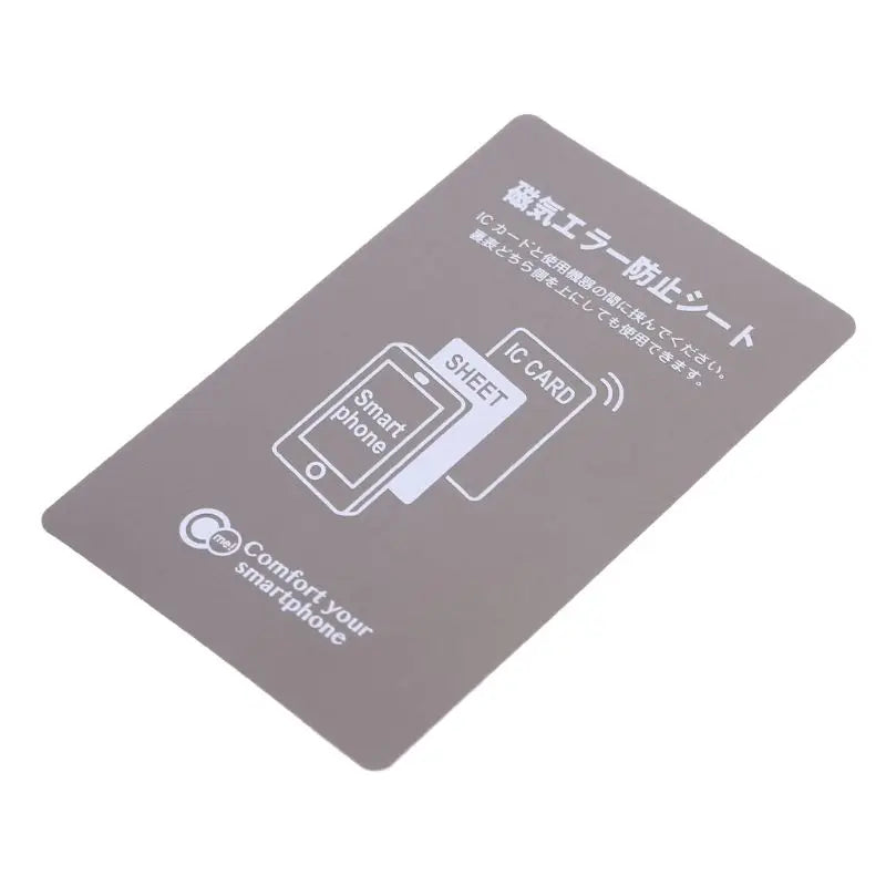 Grey Anti-Metal Magnetic NFC Sticker Paster For iPhone Cell Phone Bus Access Control Card IC Card Protection Supplies