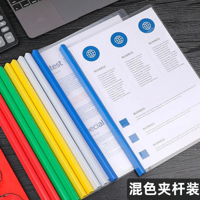 Clear Report Covers with Sliding Bar 10mm Slide - Grip | SAMAG