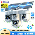 15MP 4G AOV Wireless Solar Camera 4G Sim Card Solar CCTV Auto Tracking Outdoor Protection Solar Security Camera Battery O-kam