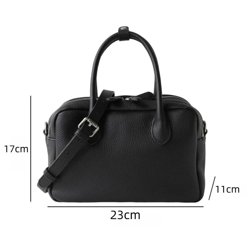 2026 Litchi Texture Ladies Handbag Large Capacity PU Leather Boston Toast Bag Bright Color Waterproof Shoulder Bags for Women