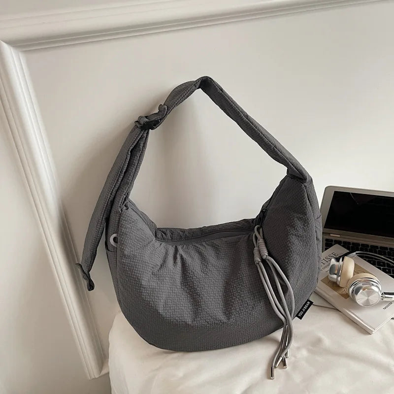 New Comfortable and Versatile Texture Hobo Bags Women Crossbody Bags Large Capacity Lightweight Casual Storage Bags Fashionable