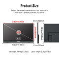 Anmite 21.5 inch Portable Monitor 120Hz RGB100% With VESA Hole & Back bracket Laptop Extended Display ADS-IPS HDR Screen