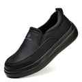 Anti-Skid Kitchen Work Shoes Non-slip Chef Slip-on Shoes Men Women Lightweight Black Restaurant Shoes Waterproof Leather Boots
