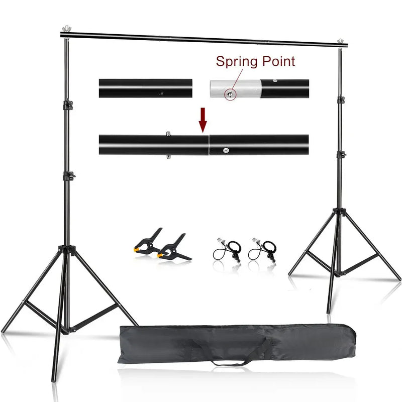SH Photography Background Stand Kit With Adjustable Stand Support System Backdrops For Photo Studio Chromakey Green Screen Frame