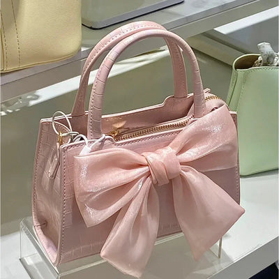 Fashion Women's Clutch Purse Handbags Summer Pink Bowknot | SAMAG