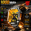 New Bumblebee Military Smart Watch 1000mAh Bluetooth Call LED Flashlight BP Monitor 100+Sports 5ATM Waterproof For iOS Android