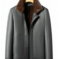 Leather Fur Jacket Men Jacket Winter Leather Coat Men Vintage Classic Leather Jackets High Quality Men