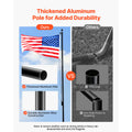 VEVOR 16/20/25/30ft Flag Pole for Outside House In Ground Thick Aluminum Flagpole Kit with 3x5American Flag for Yard Residential