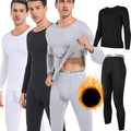 2PCS Mans Winter Thermal Underwear Set Warmth Slim Body High Elasticity Comfortable Top & Bottom Set Long Sleeves Autumn Clothes