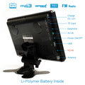 LEADSTAR D768 7 inch Portable TV DVB-T2 ATSC ISDB-T tdt DTT Digital and Analog mini small Car TV Television Support TF H.265 AC3
