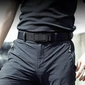 Men's Belt Automatic Metal Buckle Nylon Canvas Webbing Belt Outdoor Work Belt, Nylon Belt With Click Buckle YD614