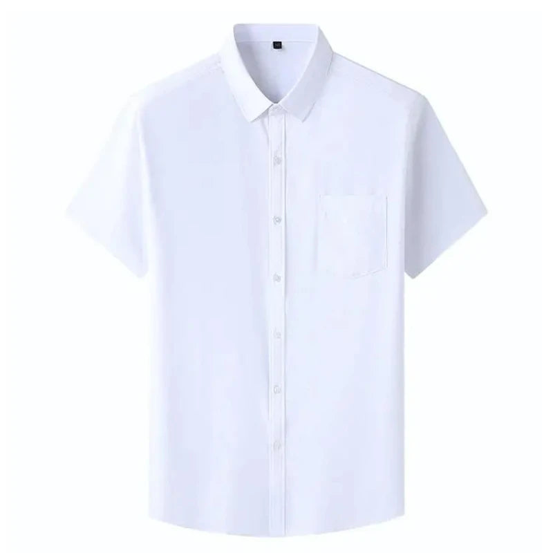 Men's Shirt Plus Size Summer Short Sleeves Tees Business | SAMAG