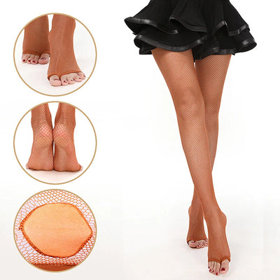 Sexy Latin Tights Leaky Toe Stocking Professional Dance | SAMAG