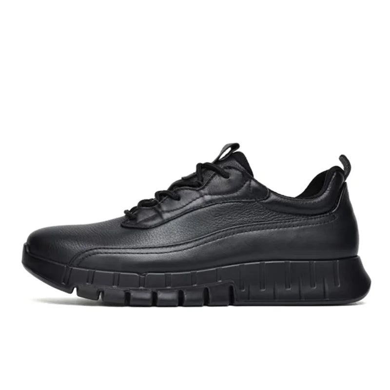 Men's Shoes Autumn New Soft Sole Lightweight Outdoor Casual Sports Shoes Genuine Leather Durable Mountaineering Shoes 운동화