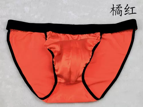 100% Mulberry Silk Men Panties Male Sexy Underwear