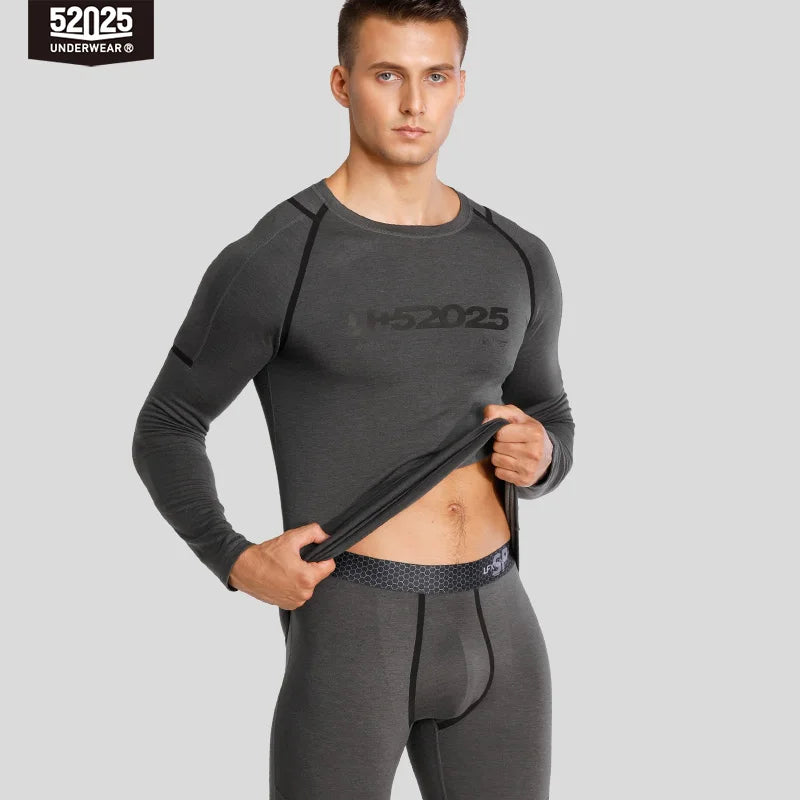 52025 Premium Warm Thermal Underwear – Fleece-lined, Stylish with Superior Warmth. Advanced Insulation & Supreme Comfort
