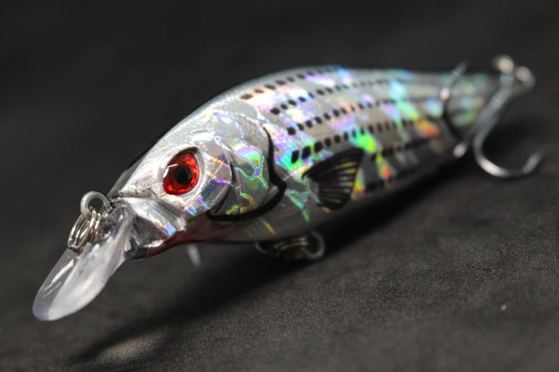 wLure Crankbait Fishing Lure 13g 9cm Medium Size 1-2 Meter Depth 3D Hard Vivid Eyes Tight Wobbler and High Frequent Action C735