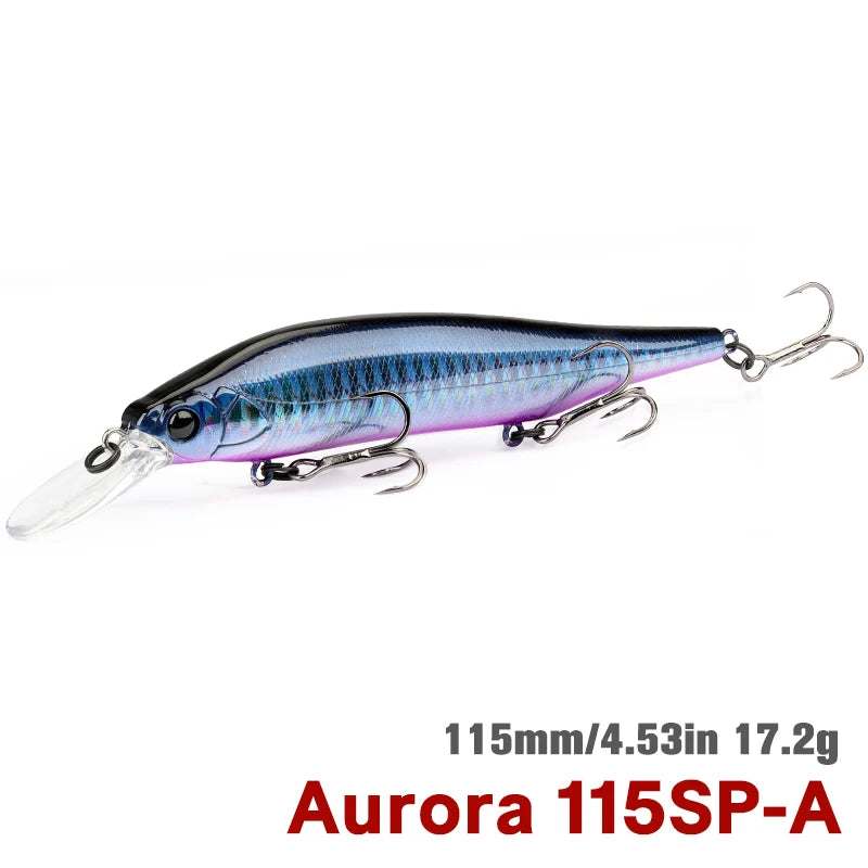 TSURINOYA 115mm 17.2g Suspending Minnow Fishing Lure - View 19 | SAMAG