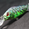 wLure Crankbait Fishing Lure 13g 9cm Medium Size 1-2 Meter Depth 3D Hard Vivid Eyes Tight Wobbler and High Frequent Action C735
