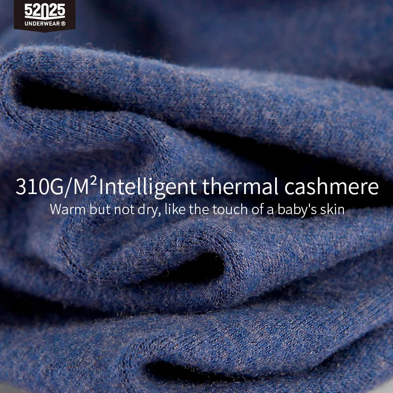 52025 Men’s Luxe Thermal Underwear with Cashmere – Soft, Tender, and Comfortable Winter Long Johns. Ultimate Warmth, Zero Bulk
